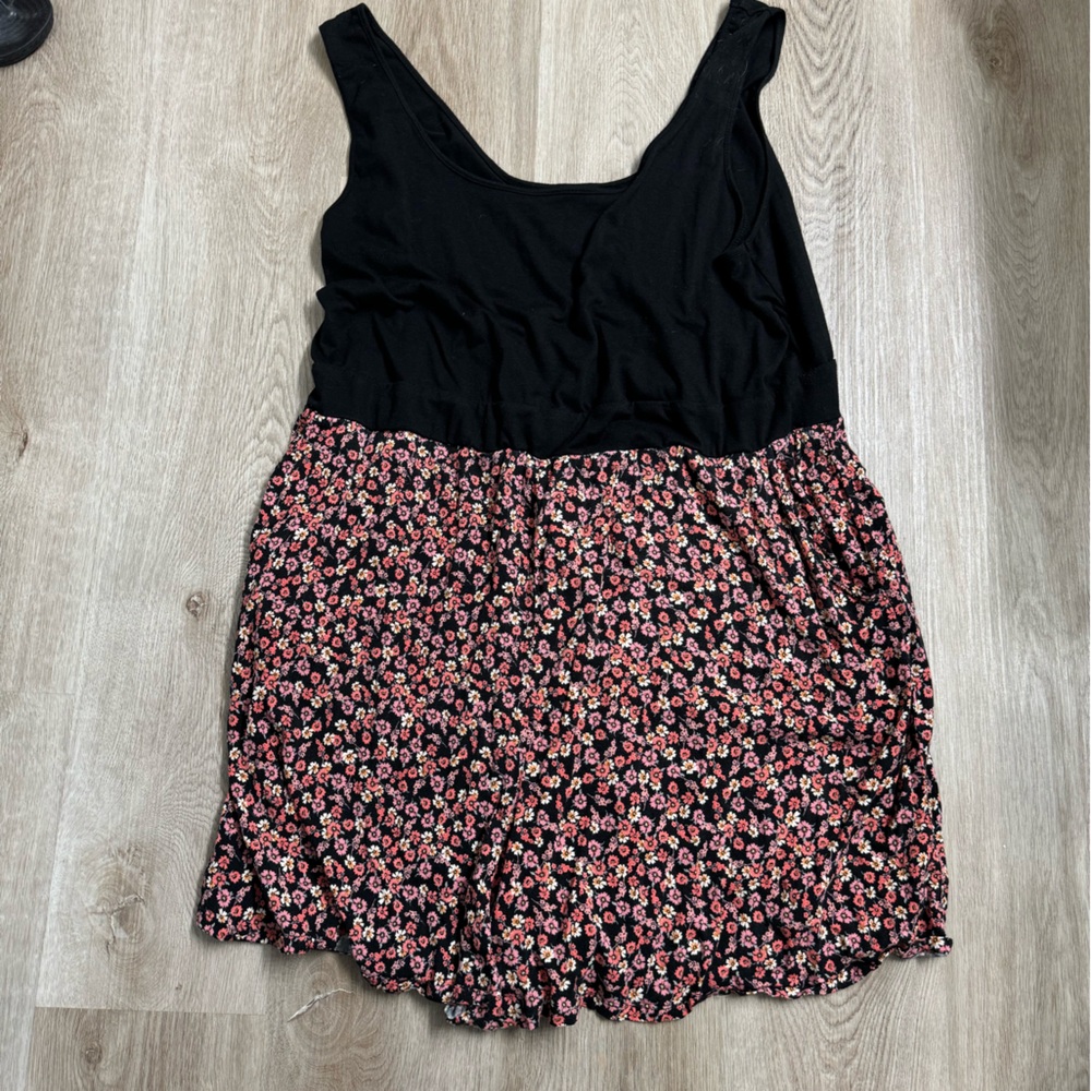 Torrid Floral Challis Romper Black size 3